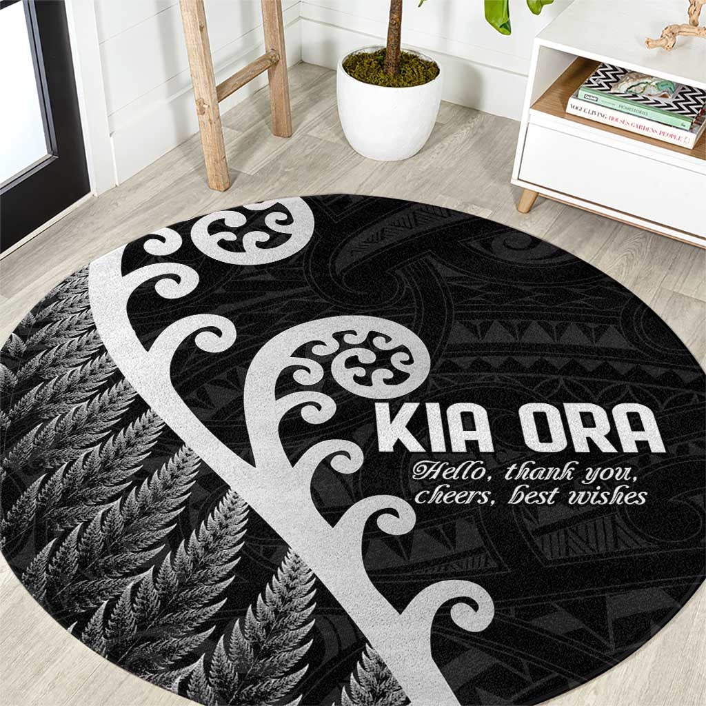 Kia Ora Maori Language Round Carpet Te Reo Maori Koru Fern Art