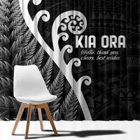 Kia Ora Maori Language Window Curtain Te Reo Maori Koru Fern Art LT9 - Polynesian Pride