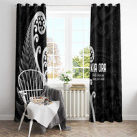 Kia Ora Maori Language Window Curtain Te Reo Maori Koru Fern Art LT9 - Polynesian Pride