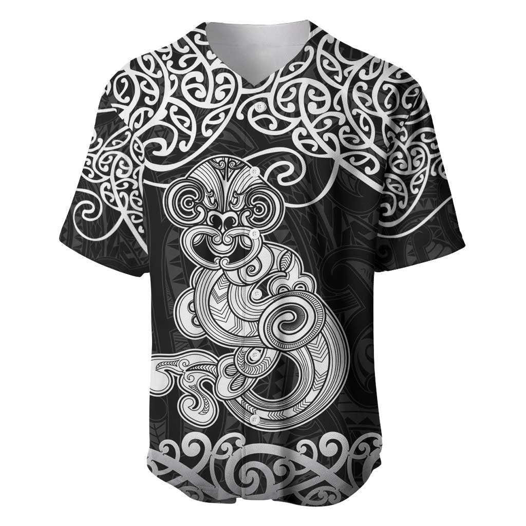 Te Reo Maori Tiki Inspired Art Baseball Jersey