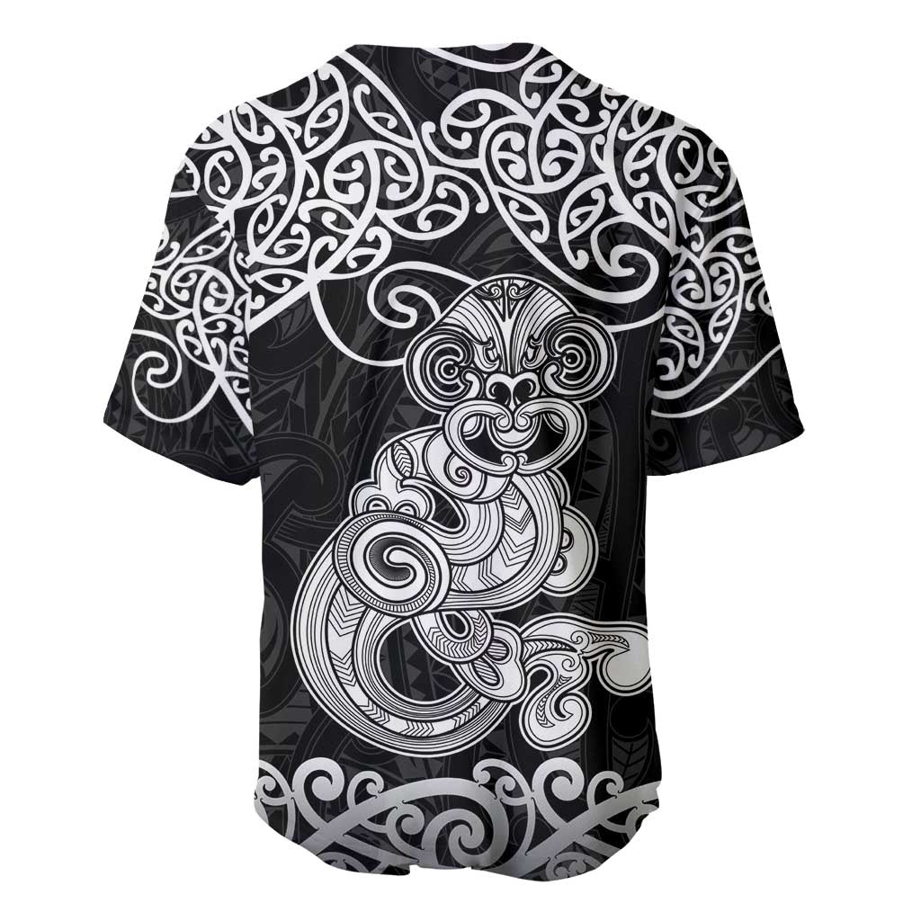Te Reo Maori Tiki Inspired Art Baseball Jersey