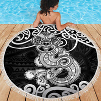 Te Reo Maori Tiki Inspired Art Beach Blanket LT9 - Polynesian Pride