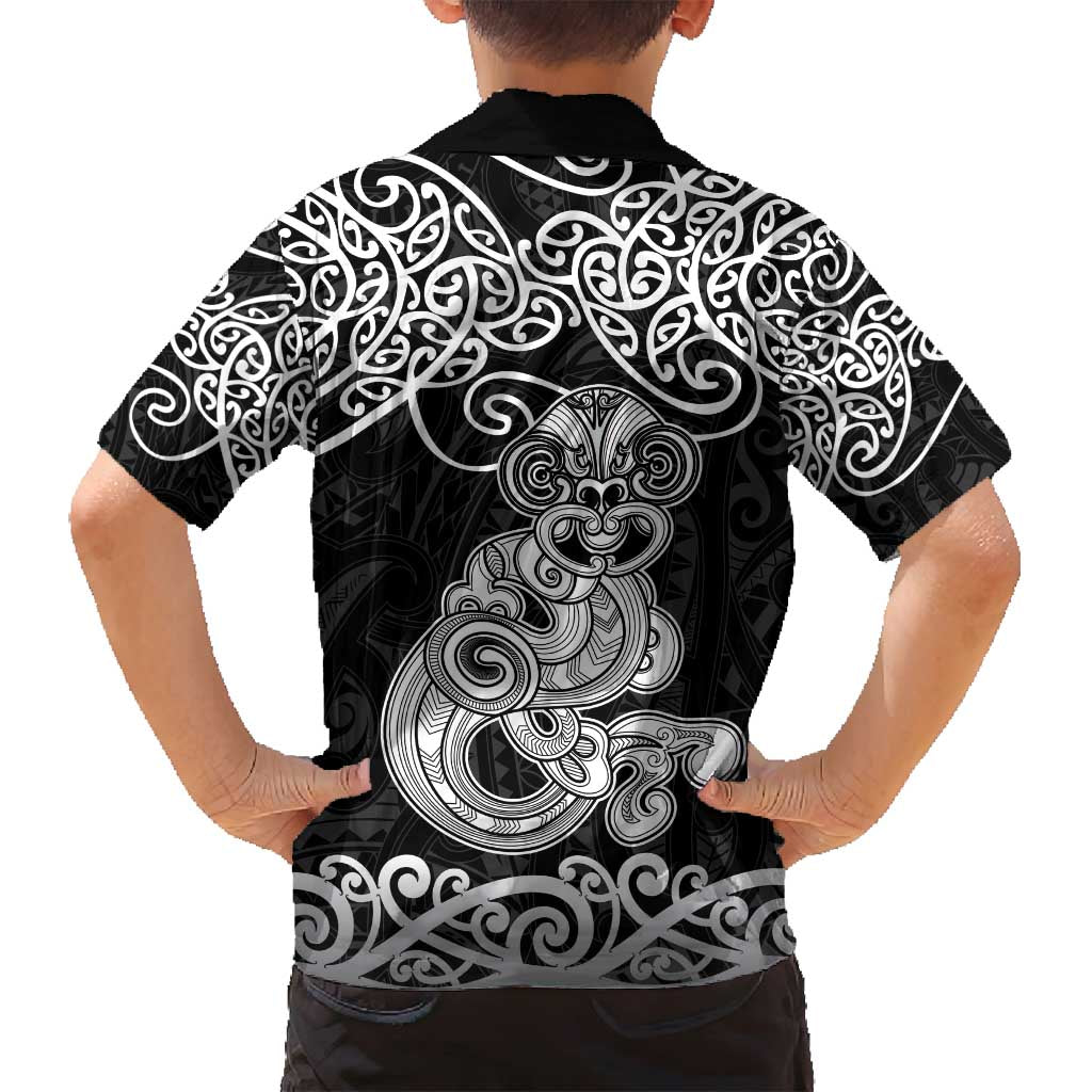 Te Reo Maori Tiki Inspired Art Family Matching Tank Maxi Dress and Hawaiian Shirt