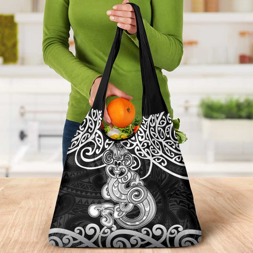 Te Reo Maori Tiki Inspired Art Grocery Bag LT9 - Polynesian Pride