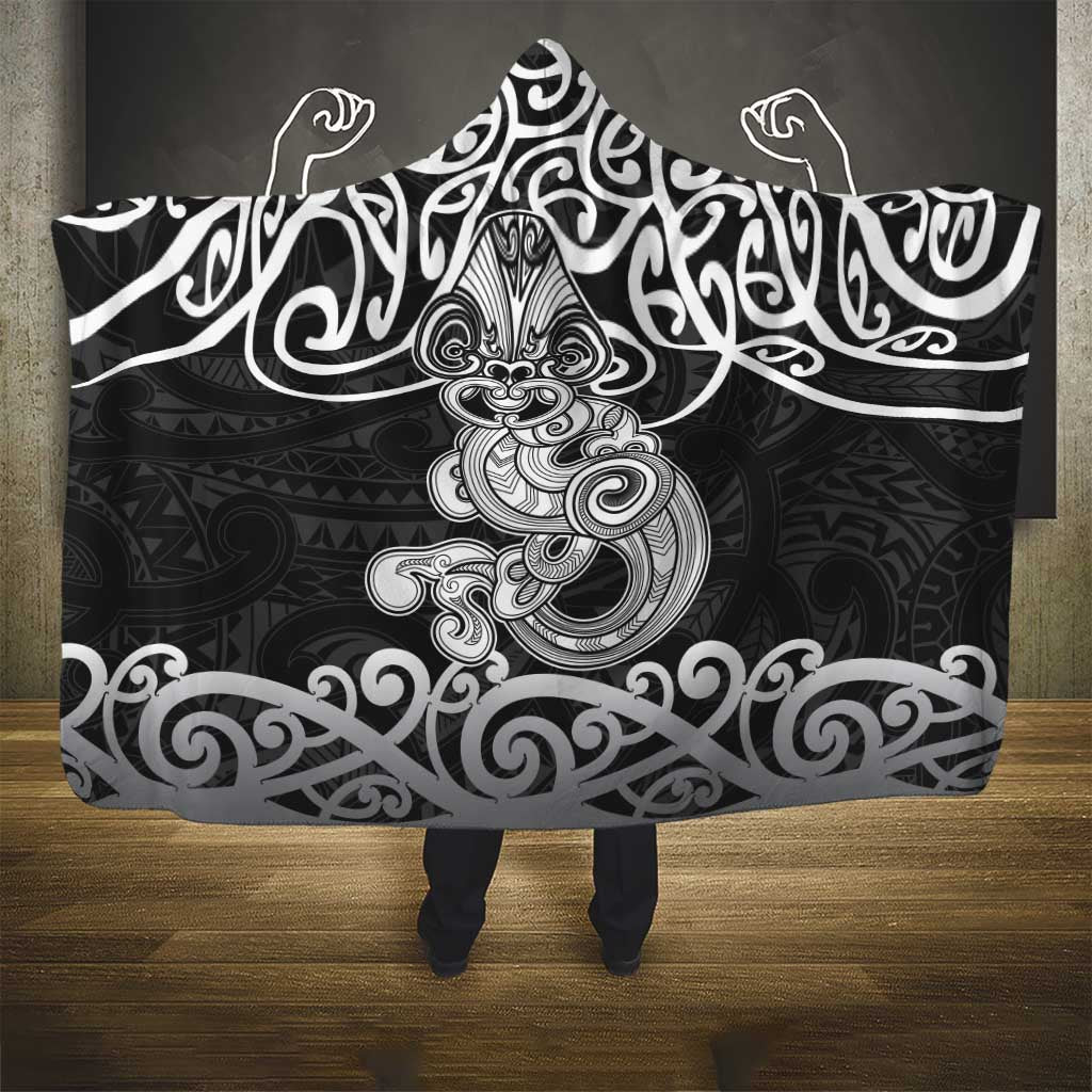 Te Reo Maori Tiki Inspired Art Hooded Blanket LT9 - Polynesian Pride