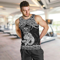 Te Reo Maori Tiki Inspired Art Men Tank Top LT9 Black - Polynesian Pride