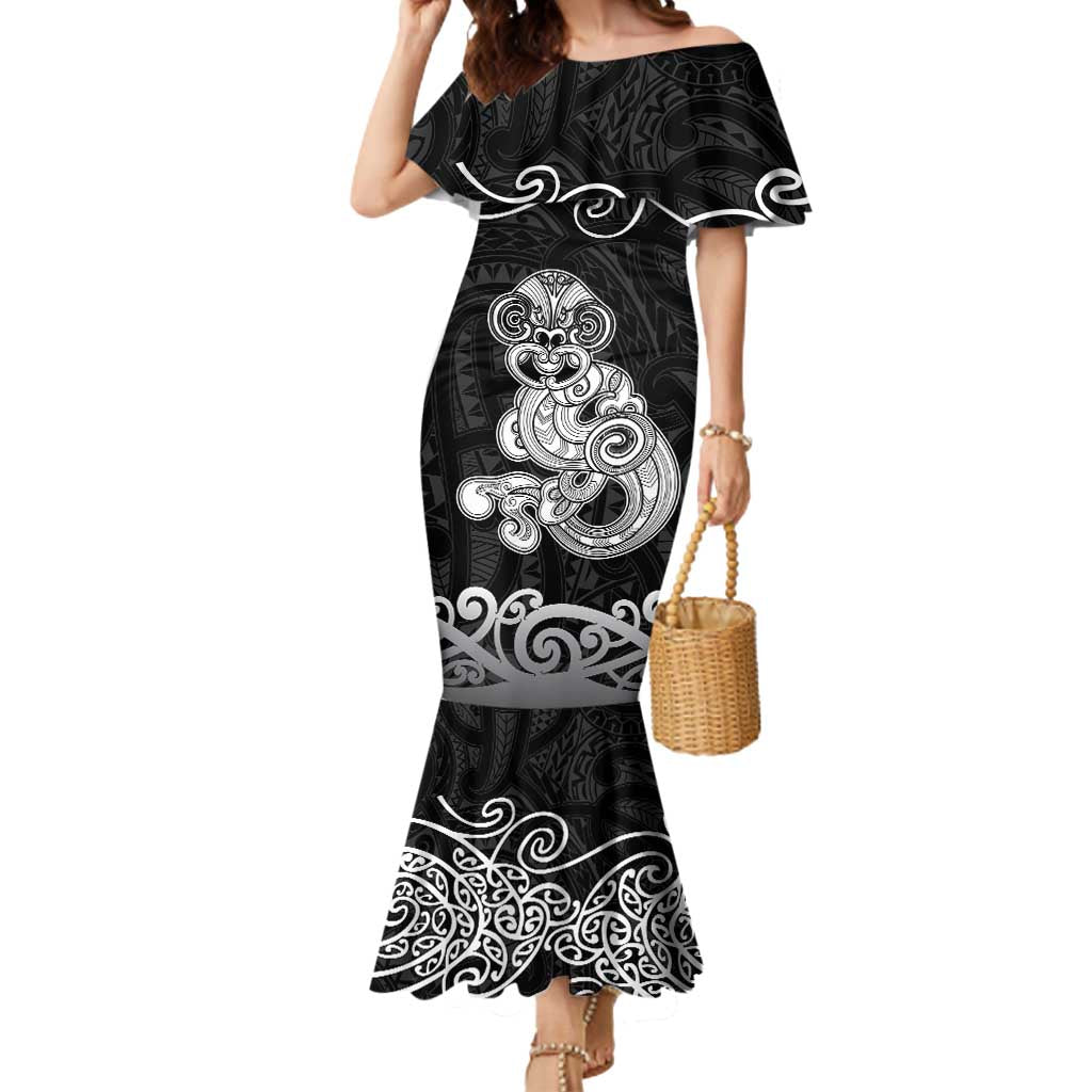 Te Reo Maori Tiki Inspired Art Mermaid Dress