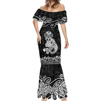 Te Reo Maori Tiki Inspired Art Mermaid Dress