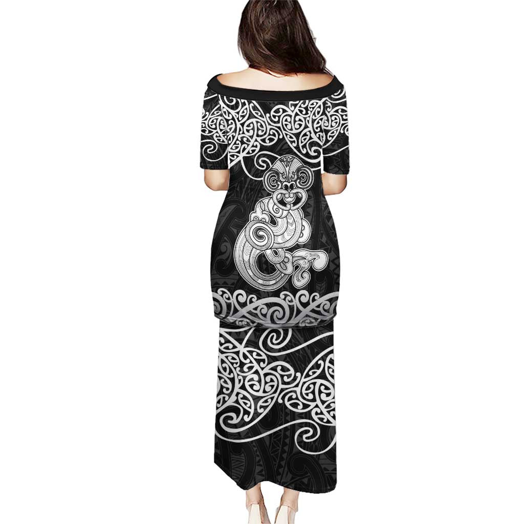 Te Reo Maori Tiki Inspired Art Puletasi LT9 - Polynesian Pride