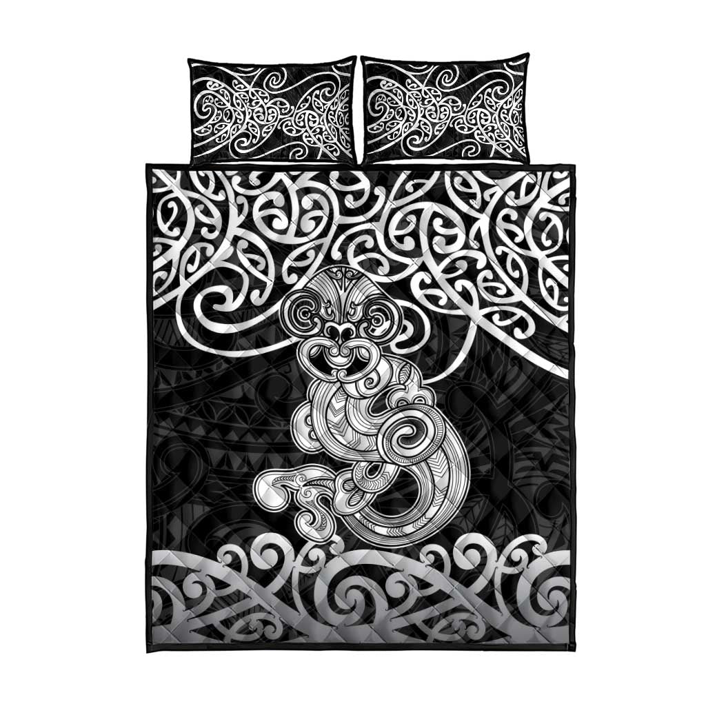 Te Reo Maori Tiki Inspired Art Quilt Bed Set LT9 - Polynesian Pride