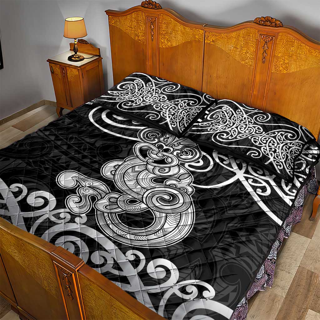 Te Reo Maori Tiki Inspired Art Quilt Bed Set LT9 - Polynesian Pride