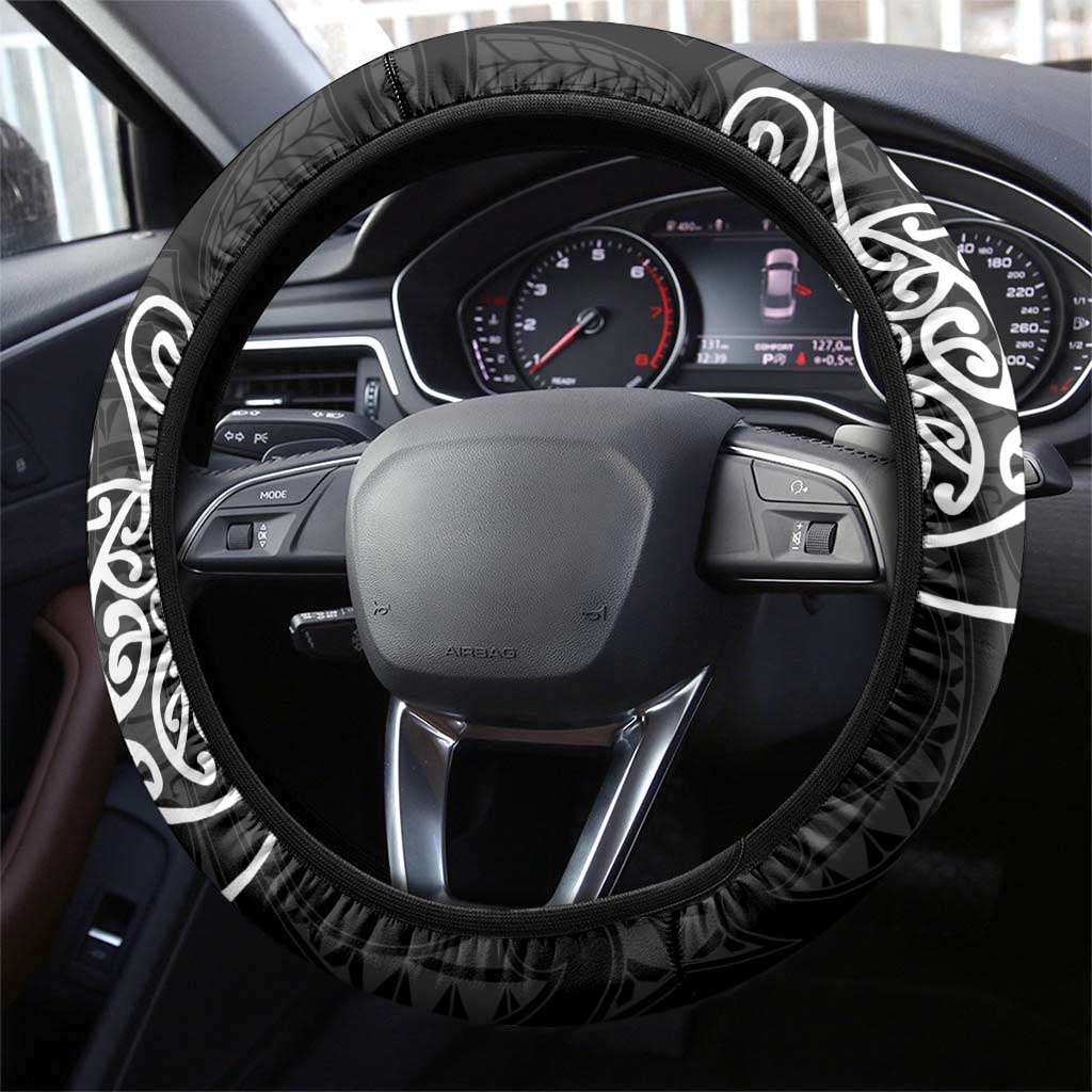 Te Reo Maori Tiki Inspired Art Steering Wheel Cover LT9 - Polynesian Pride