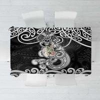 Te Reo Maori Tiki Inspired Art Tablecloth LT9 Black - Polynesian Pride