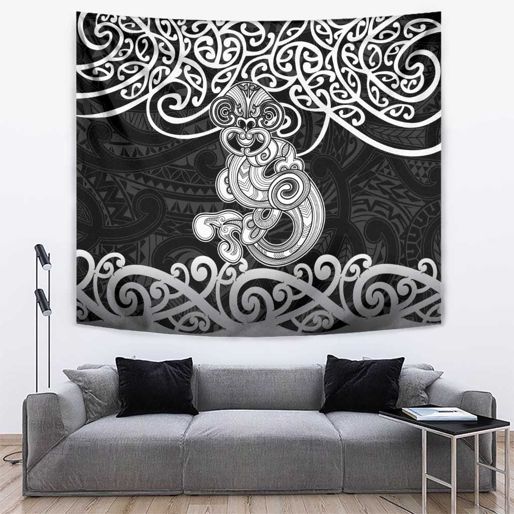 Te Reo Maori Tiki Inspired Art Tapestry