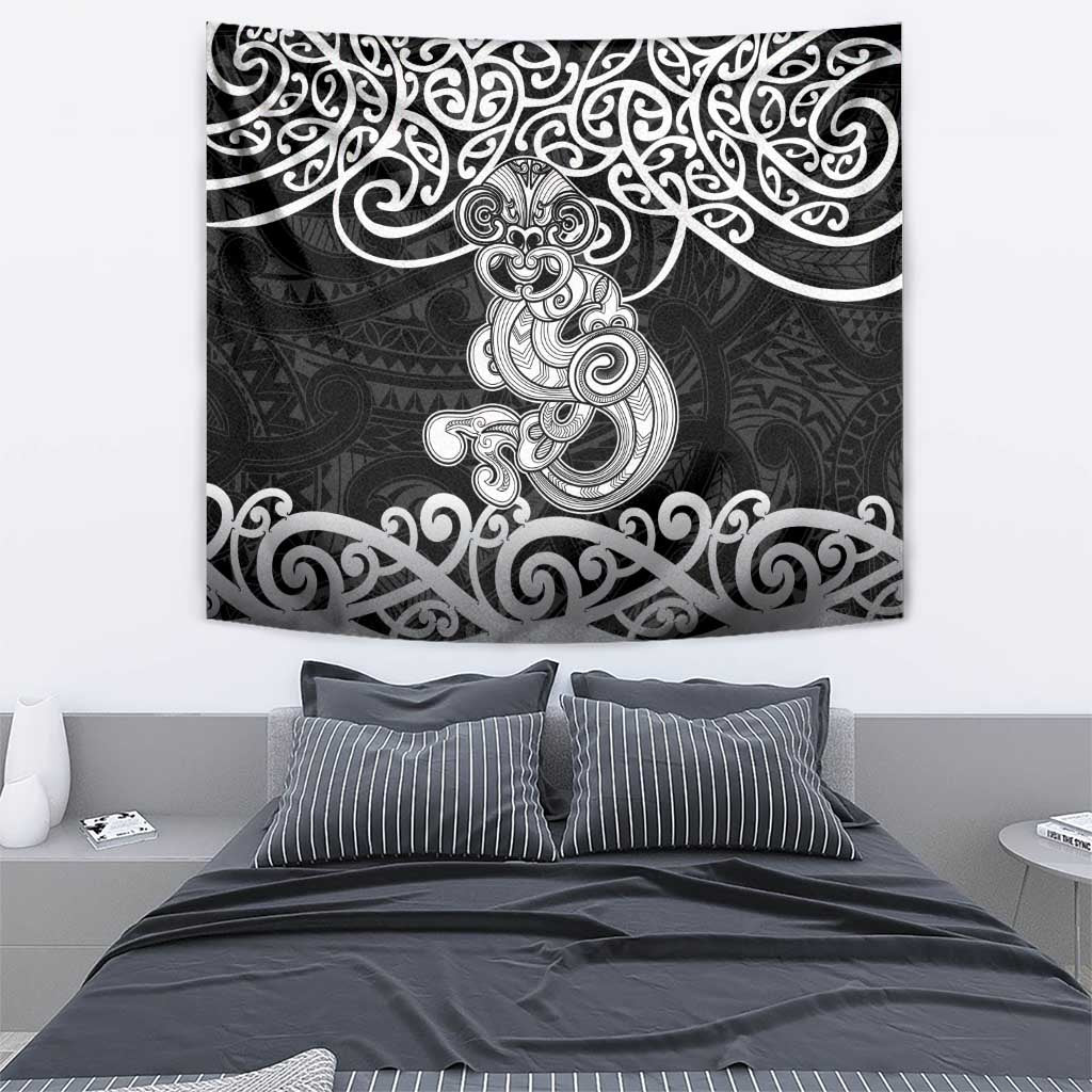 Te Reo Maori Tiki Inspired Art Tapestry
