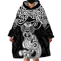 Te Reo Maori Tiki Inspired Art Wearable Blanket Hoodie LT9 - Polynesian Pride