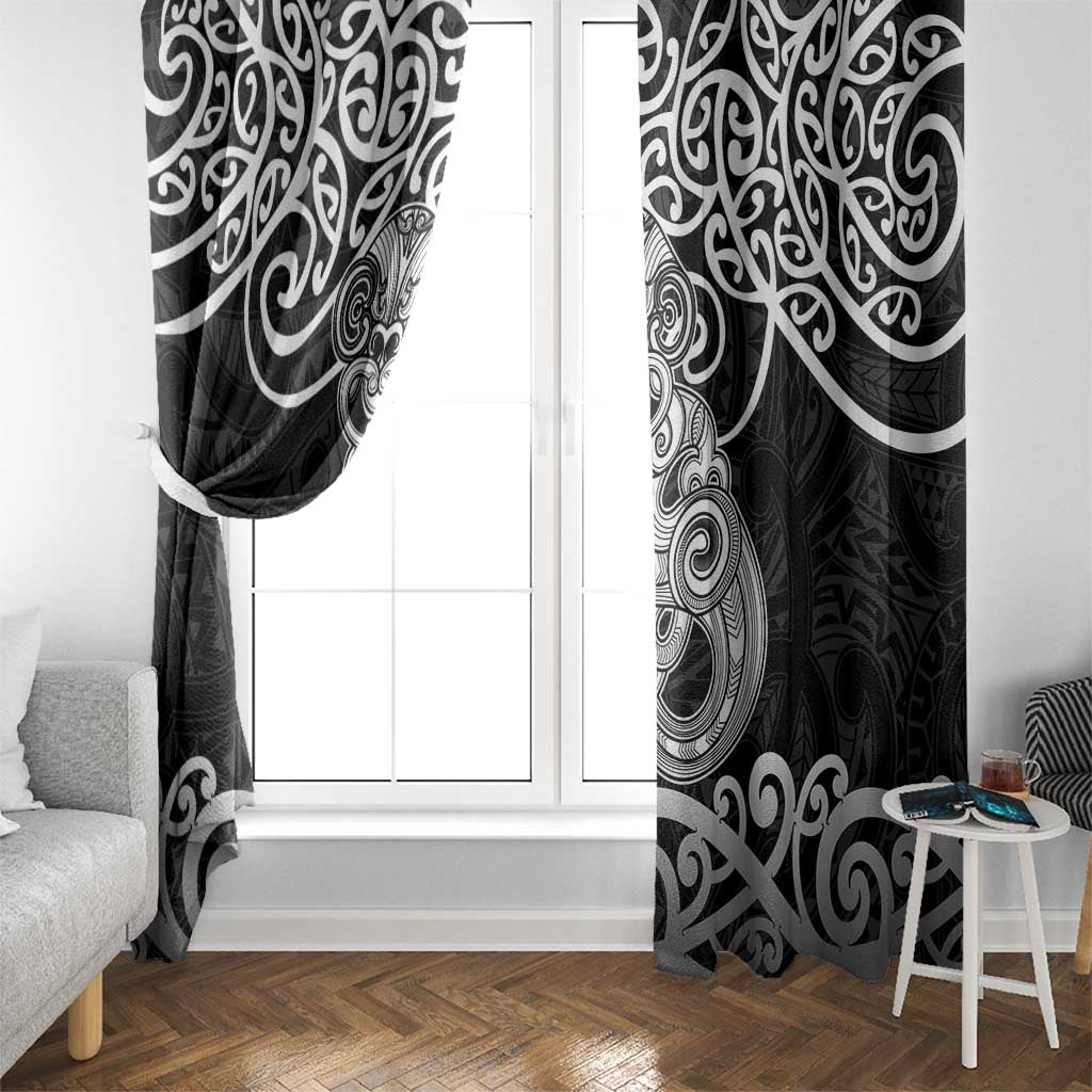 Te Reo Maori Tiki Inspired Art Window Curtain LT9 - Polynesian Pride