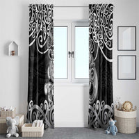 Te Reo Maori Tiki Inspired Art Window Curtain LT9 - Polynesian Pride