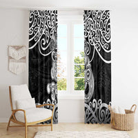 Te Reo Maori Tiki Inspired Art Window Curtain LT9 - Polynesian Pride