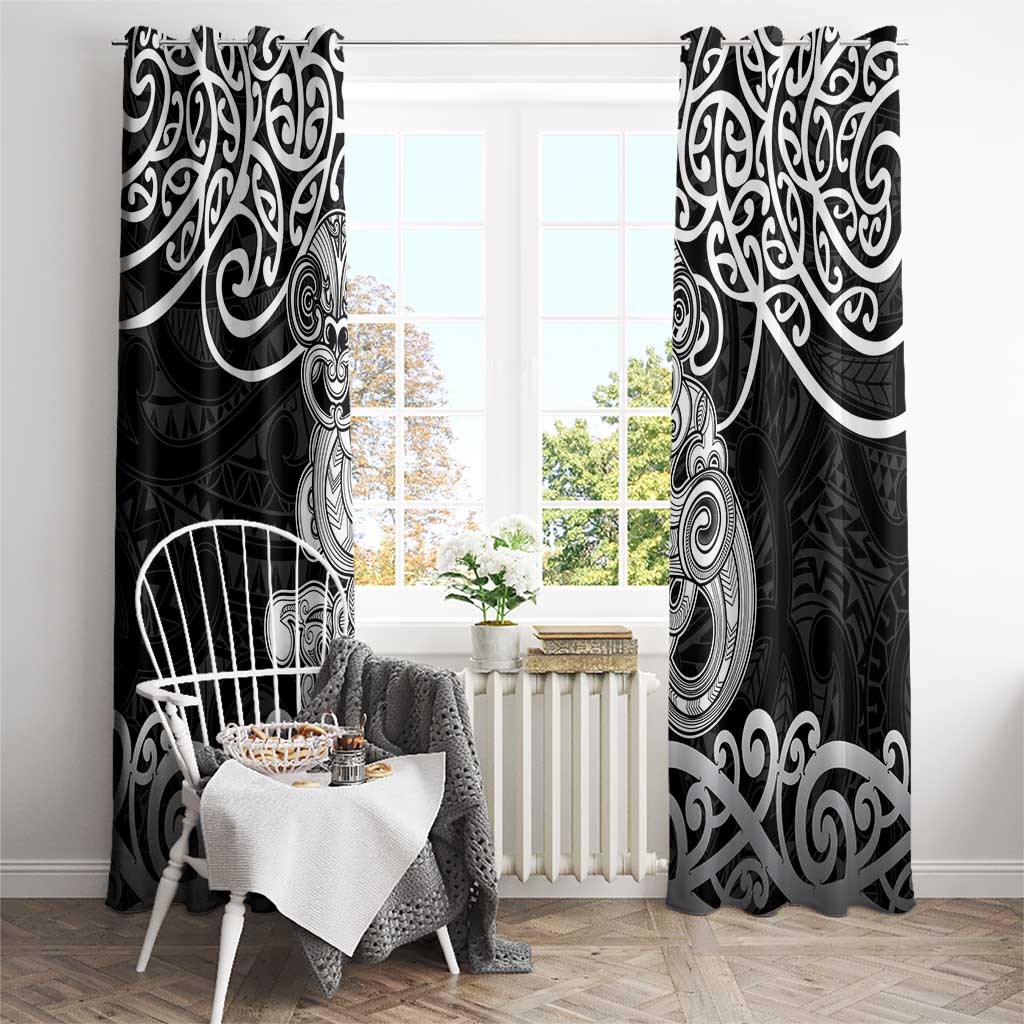 Te Reo Maori Tiki Inspired Art Window Curtain LT9 - Polynesian Pride