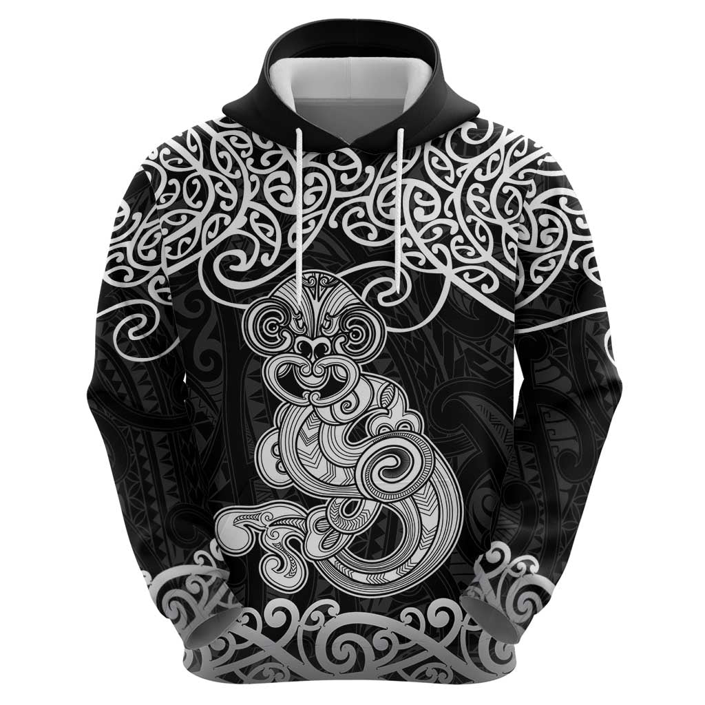 Te Reo Maori Tiki Inspired Art Zip Hoodie