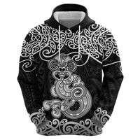 Te Reo Maori Tiki Inspired Art Zip Hoodie