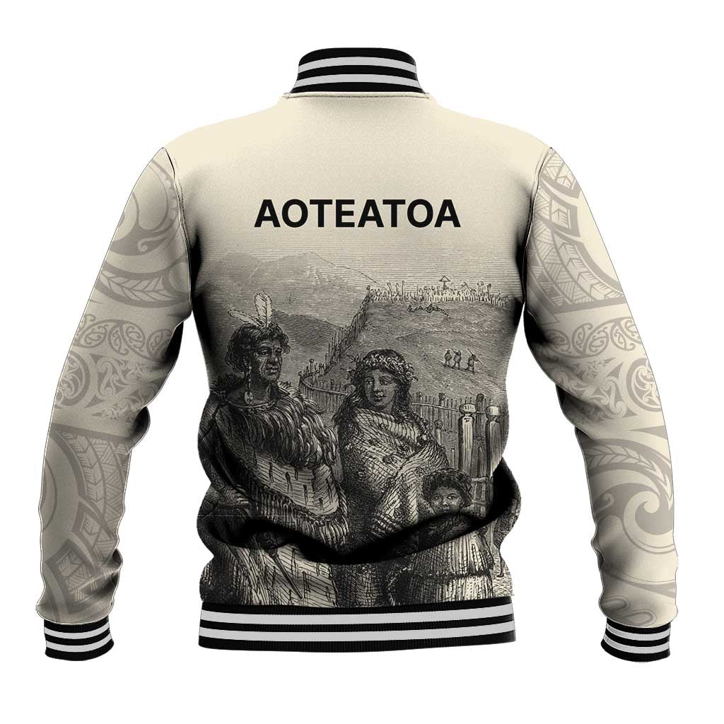 Whanau Maori Language Baseball Jacket Te Reo Maori Inspired Art LT9 - Polynesian Pride