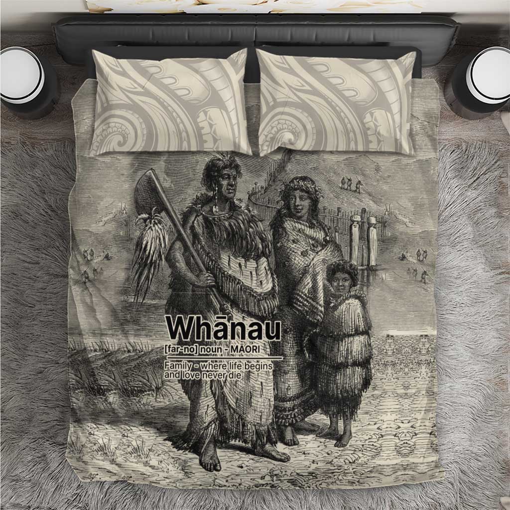 Whanau Maori Language Bedding Set Te Reo Maori Inspired Art