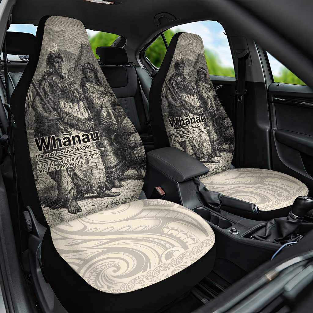 Whanau Maori Language Car Seat Cover Te Reo Maori Inspired Art