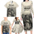 Whanau Maori Language Family Matching Long Sleeve Bodycon Dress and Hawaiian Shirt Te Reo Maori Inspired Art