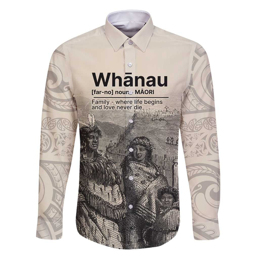 Whanau Maori Language Family Matching Off Shoulder Maxi Dress and Hawaiian Shirt Te Reo Maori Inspired Art