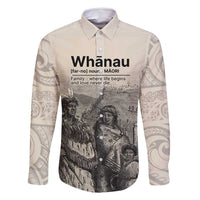 Whanau Maori Language Family Matching Off Shoulder Maxi Dress and Hawaiian Shirt Te Reo Maori Inspired Art