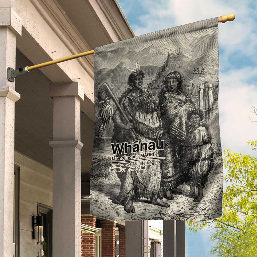 Whanau Maori Language Garden Flag Te Reo Maori Inspired Art LT9 House Flag Nude - Polynesian Pride
