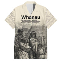 Whanau Maori Language Hawaiian Shirt Te Reo Maori Inspired Art LT9 Nude - Polynesian Pride