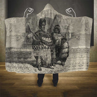 Whanau Maori Language Hooded Blanket Te Reo Maori Inspired Art LT9 - Polynesian Pride