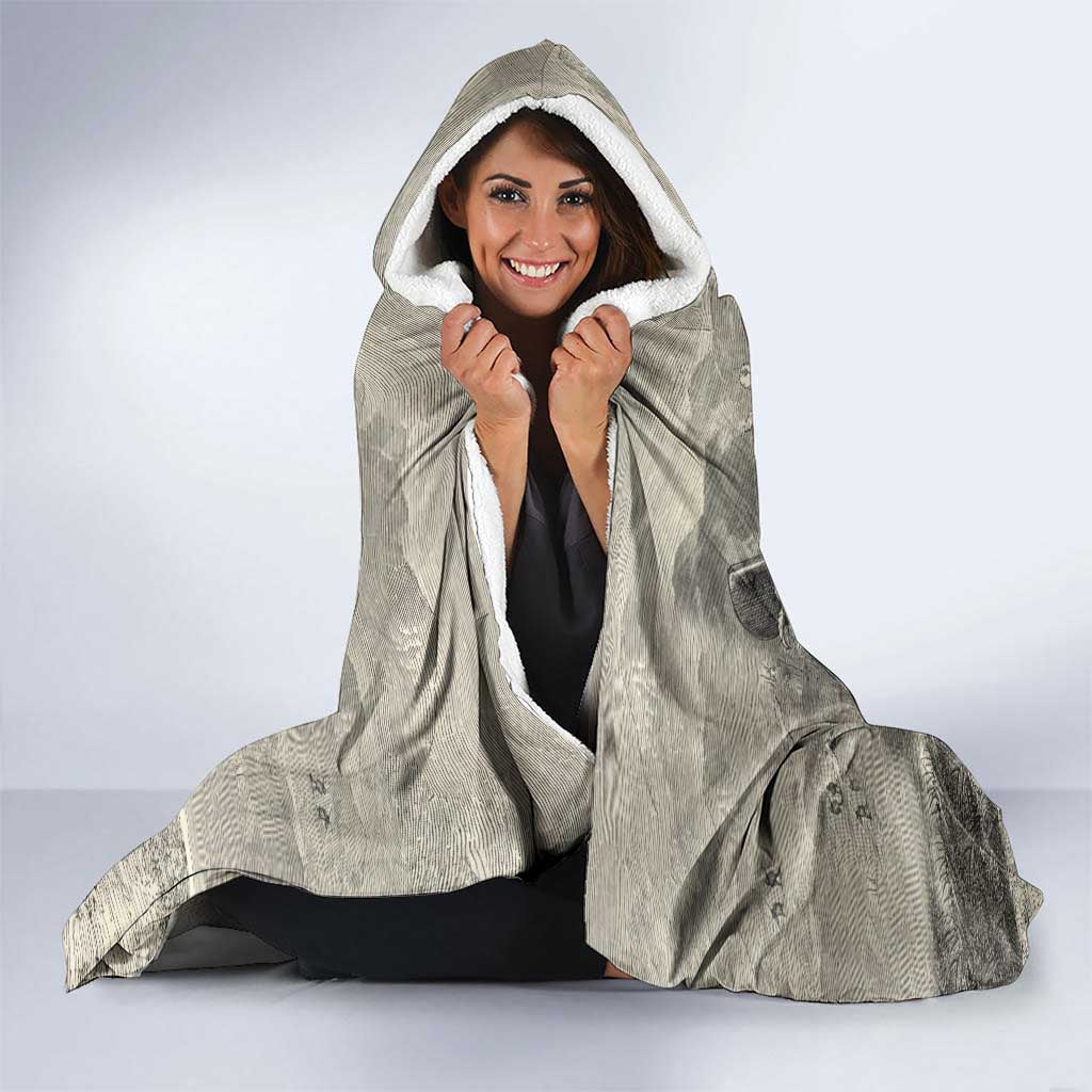 Whanau Maori Language Hooded Blanket Te Reo Maori Inspired Art LT9 - Polynesian Pride