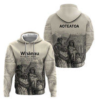 Whanau Maori Language Hoodie Te Reo Maori Inspired Art