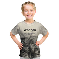 Whanau Maori Language Kid T Shirt Te Reo Maori Inspired Art