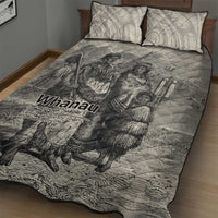 Whanau Maori Language Quilt Bed Set Te Reo Maori Inspired Art LT9 - Polynesian Pride