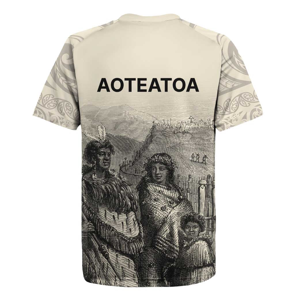 Whanau Maori Language Rugby Jersey Te Reo Maori Inspired Art LT9 - Polynesian Pride