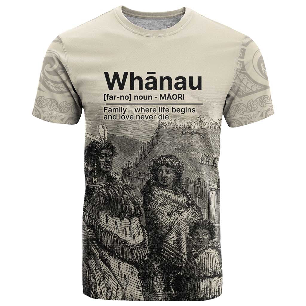 Whanau Maori Language T Shirt Te Reo Maori Inspired Art
