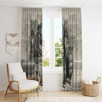 Whanau Maori Language Window Curtain Te Reo Maori Inspired Art LT9 - Polynesian Pride