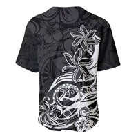 Polynesian Sunset Plumeria Baseball Jersey Pacific Island Tribal Black Style LT9 - Polynesian Pride