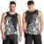 Polynesian Sunset Plumeria Men Tank Top Pacific Island Tribal Black Style LT9 - Polynesian Pride