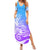 Polynesian Sunset Plumeria Summer Maxi Dress Pacific Island Tribal Blue Style LT9 Women Blue - Polynesian Pride