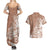 Polynesian Sunset Plumeria Couples Matching Summer Maxi Dress and Hawaiian Shirt Pacific Island Tribal Nude Style LT9 - Polynesian Pride