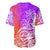 Polynesian Sunset Plumeria Baseball Jersey Pacific Island Tribal Purple Style LT9 - Polynesian Pride