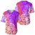 Polynesian Sunset Plumeria Baseball Jersey Pacific Island Tribal Purple Style LT9 - Polynesian Pride