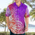 Polynesian Sunset Plumeria Hawaiian Shirt Pacific Island Tribal Purple Style LT9 - Polynesian Pride