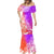 Polynesian Sunset Plumeria Mermaid Dress Pacific Island Tribal Purple Style LT9 - Polynesian Pride